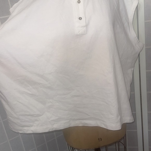 We The Free People Keep On White Boho Hippie Peasant Gypsy Polo Top Medium - Picture 15 of 16